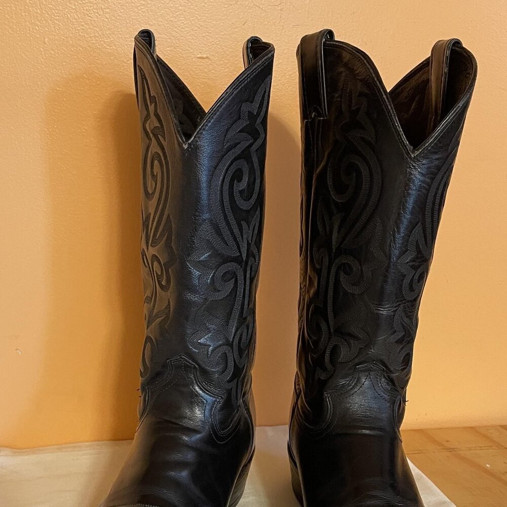 JUSTIN, Western Boot, Size 12 EE, Black